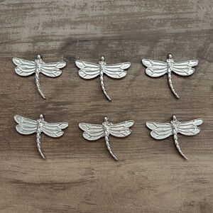 6PCS Dragonfly Charms/ Pendants for Jewelry